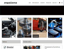 Tablet Screenshot of anpassarna.se